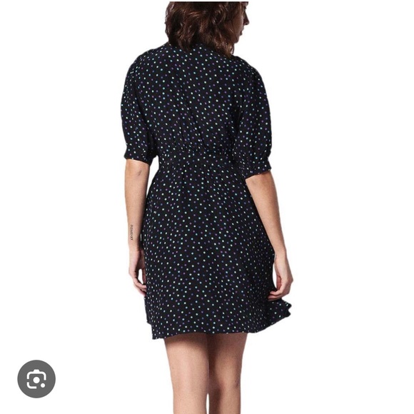 DIESEL 100% Silk Matchstick Printed Dress - Picture 9 of 10